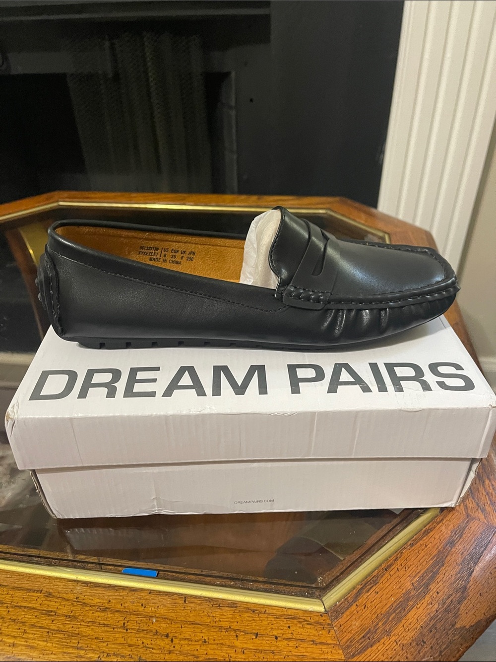 Dream Pairs Black Slip-On Penny Loafers